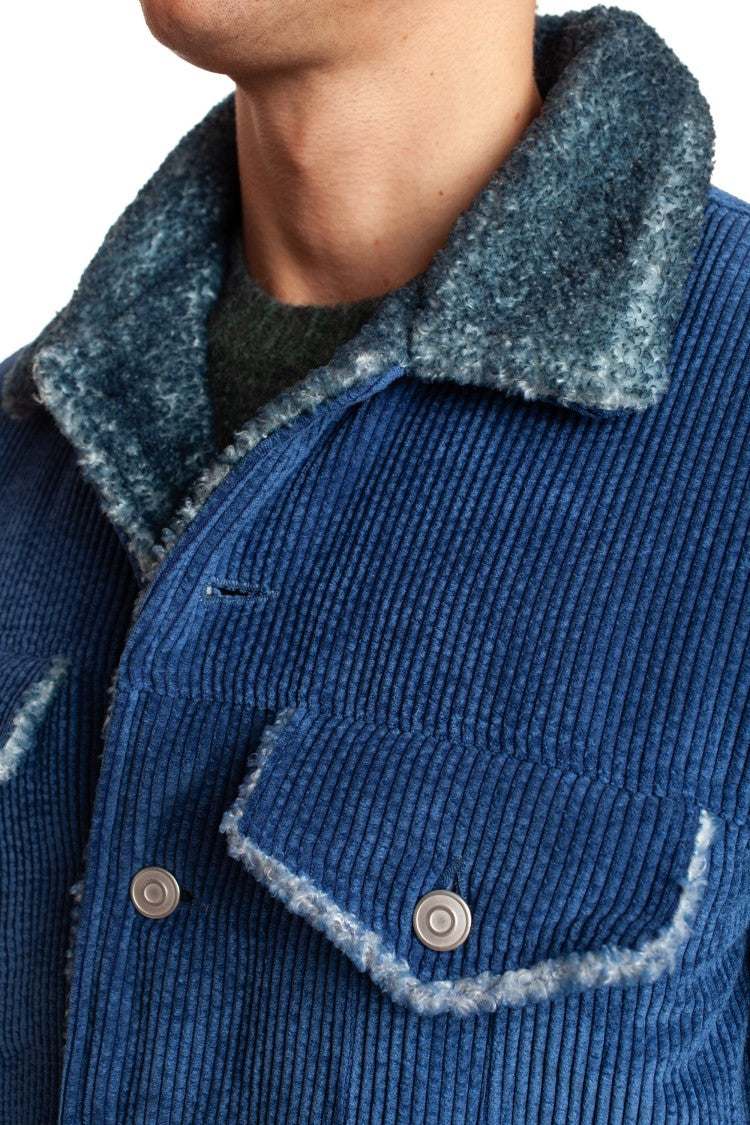 Roberto Collina Denim Trucker With Bear Lining