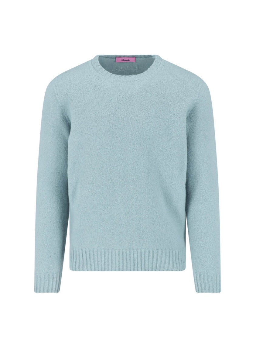 Drumohr Light Blue Crewneck Lambswool Sweater