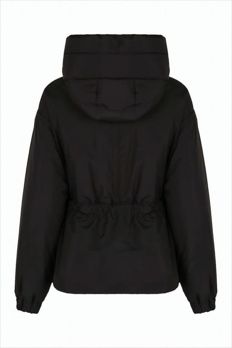 Moorer Padded Jacket With High Collar And Belted Waist