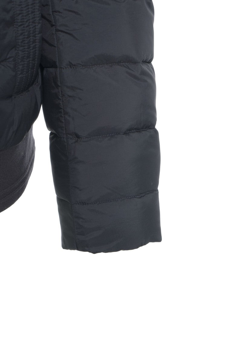 Belstaff Puffer Jacket With Horizontal Quilting And Buckle Closure