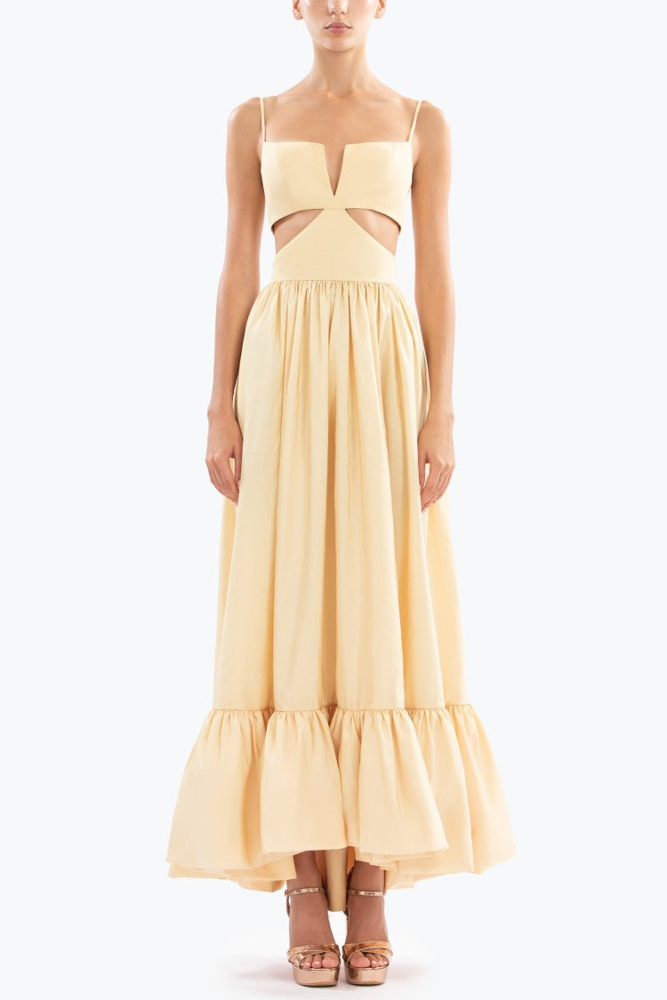Saiid Kobeisy Taffeta Midi Dress