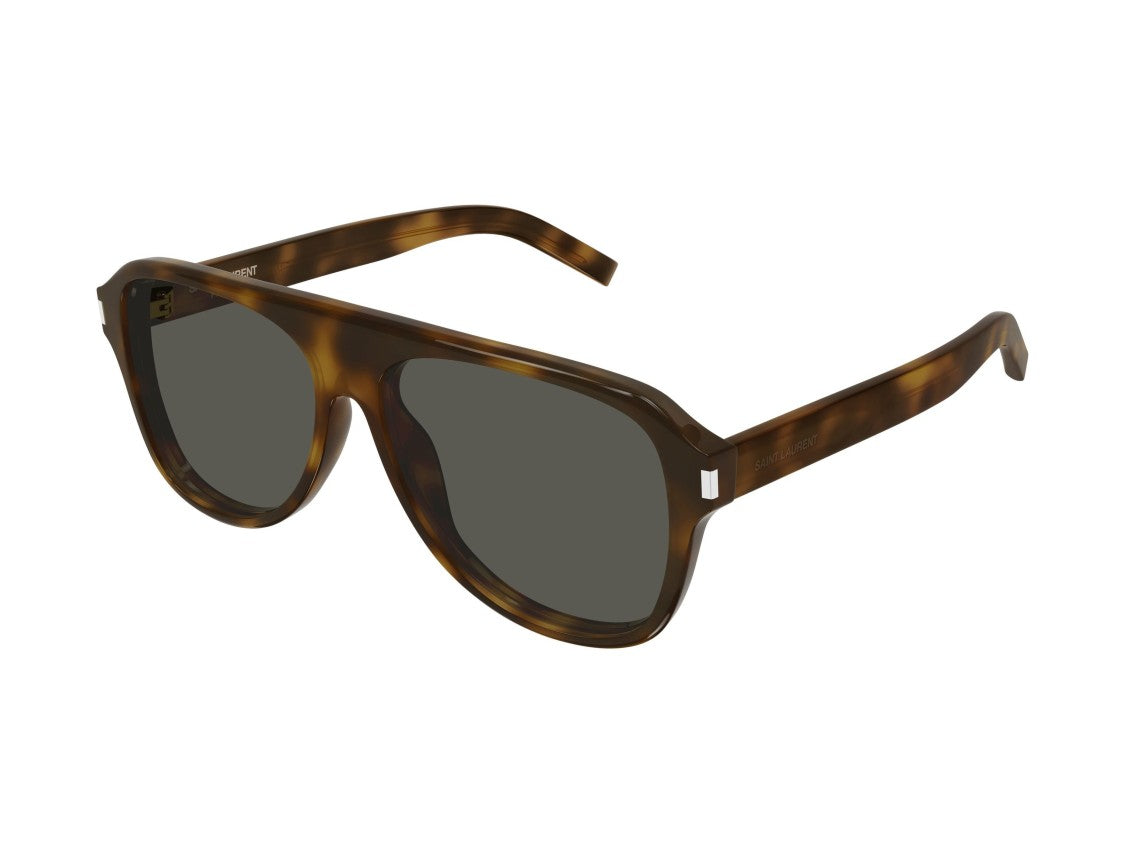 Saint Laurent Sl 970 Tortoiseshell Acetate Oversized Aviator Sunglasses
