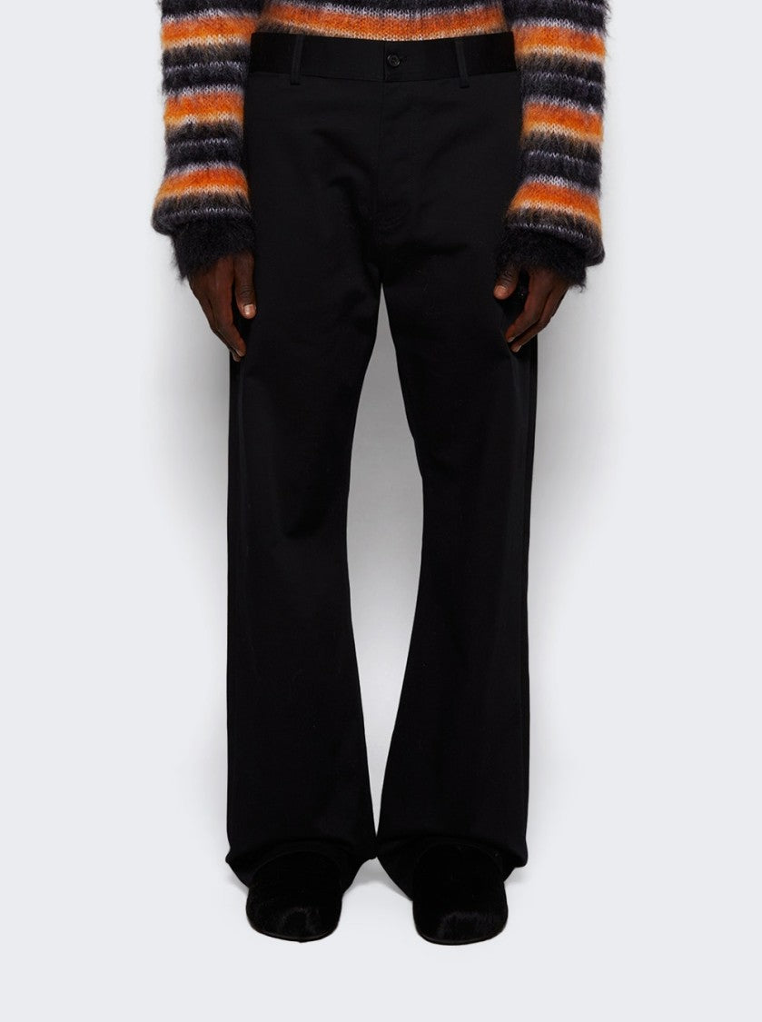 Marni Contemporary Black Cotton Trousers