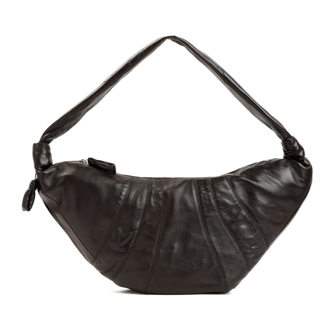 Lemaire Dark Choccolate Leather Large Croissant Bag