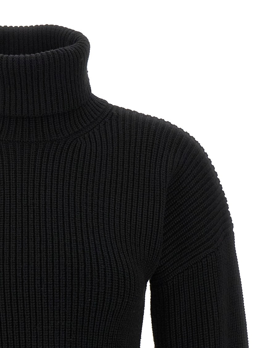 Totême Ribbed Wool Turtleneck Sweater