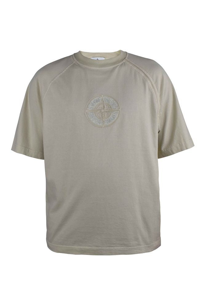 Stone Island Light Yellow Cotton T-Shirt