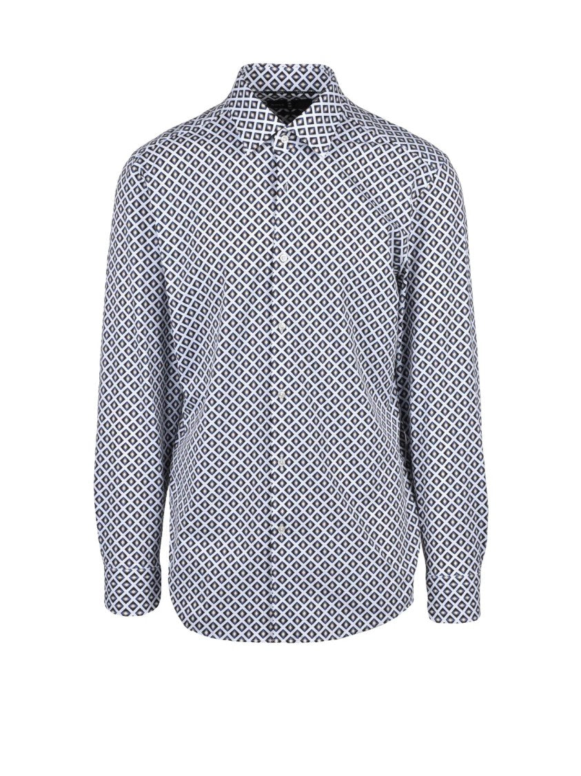 Boss Stretch Shirt - White/Blue