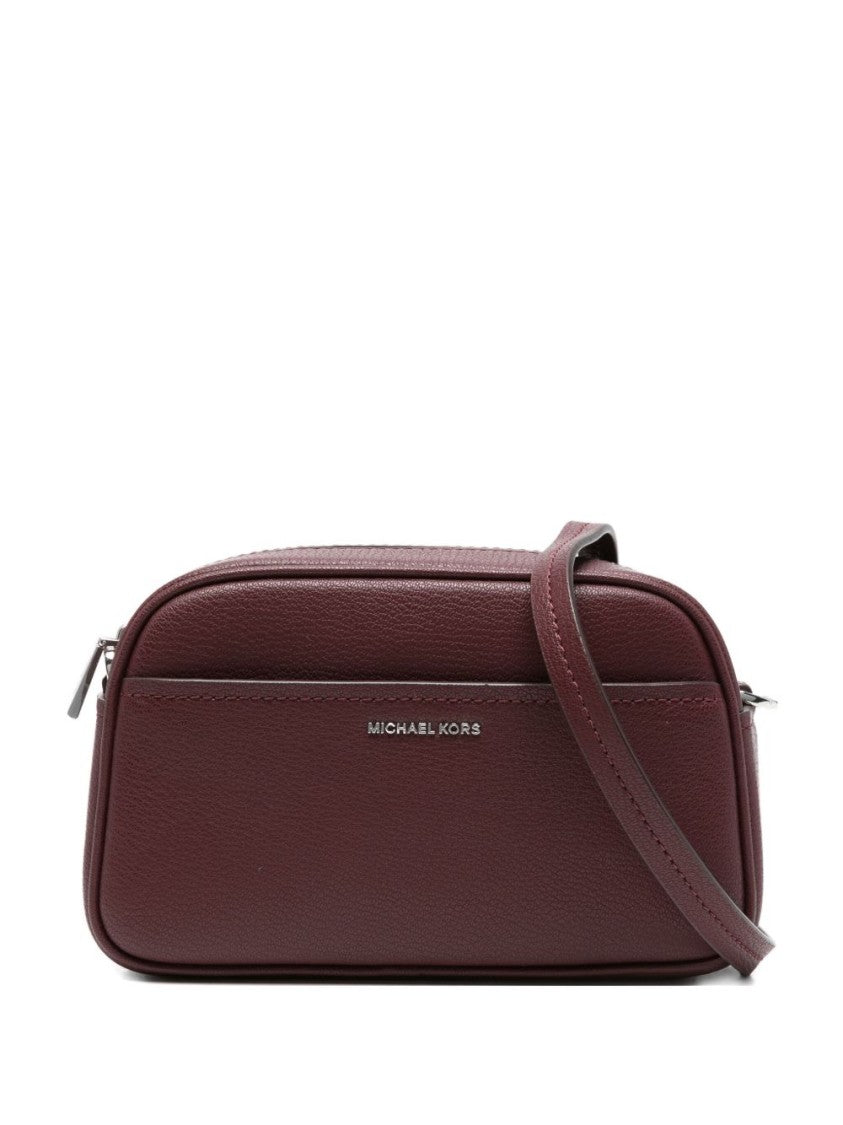Michael Kors Structured Calfskin Shoulder Bag With Zip Closure