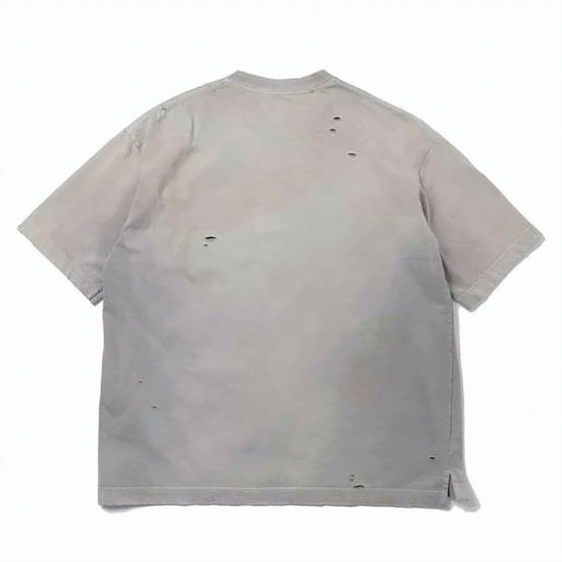 Maison Mihara Yasuhiro Distressed Black Short-Sleeved T-Shirt With Abstract Graphic