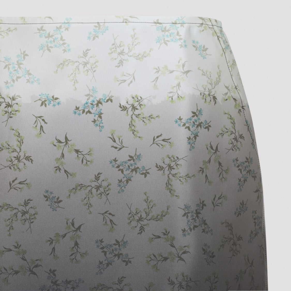 Jil Sander Green Silk Midi Skirt
