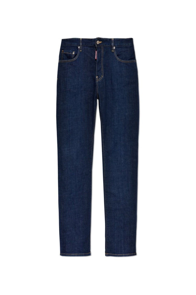 Dsquared2 Dark Indigo Straight-Leg Denim Pants