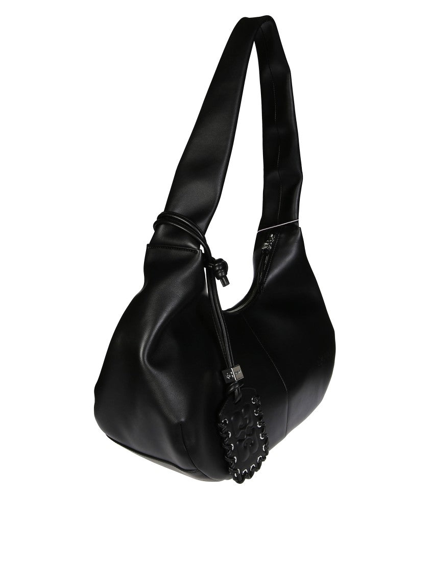 Ganni Medium Hobo Bag With Design