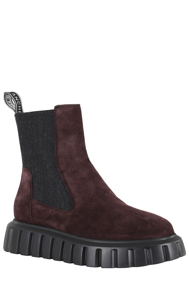 Voile Blanche Burgundy Suede Chelsea Boots