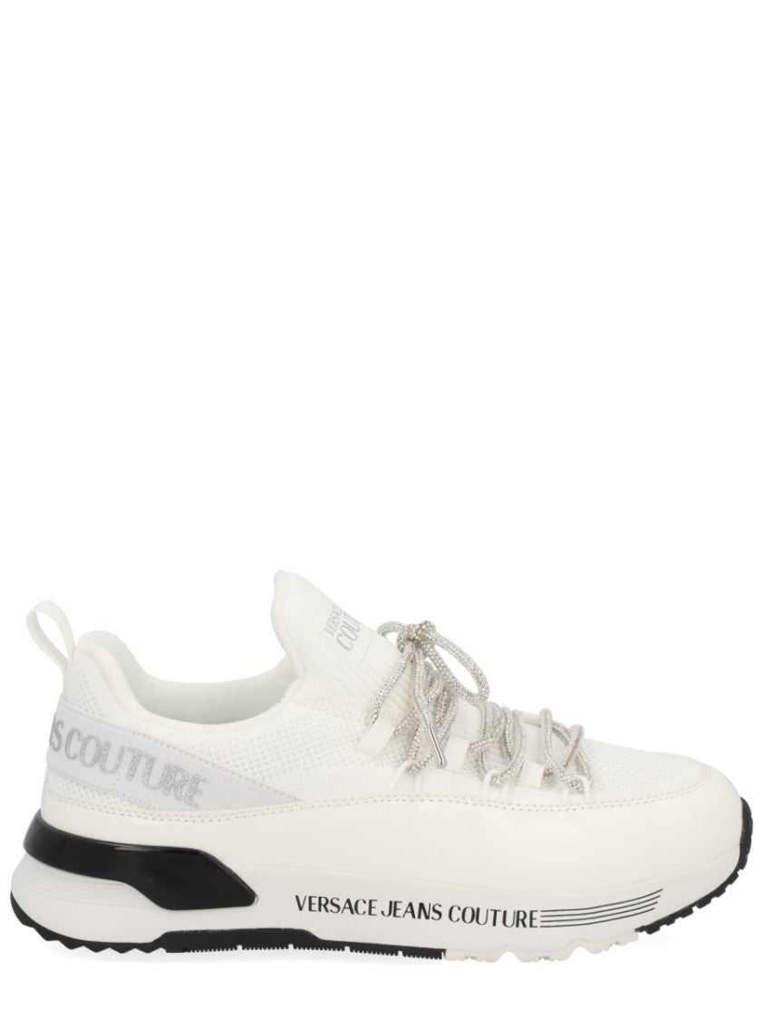 Versace Jeans Couture White Sneakers With Chunky Sole