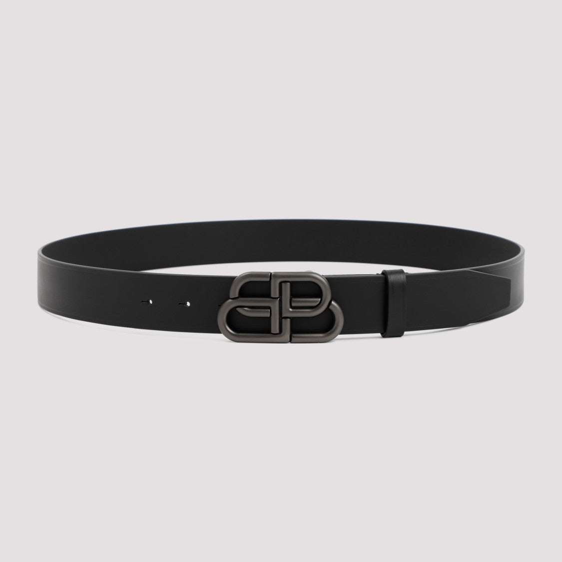 Balenciaga Black Bb Leather Belt