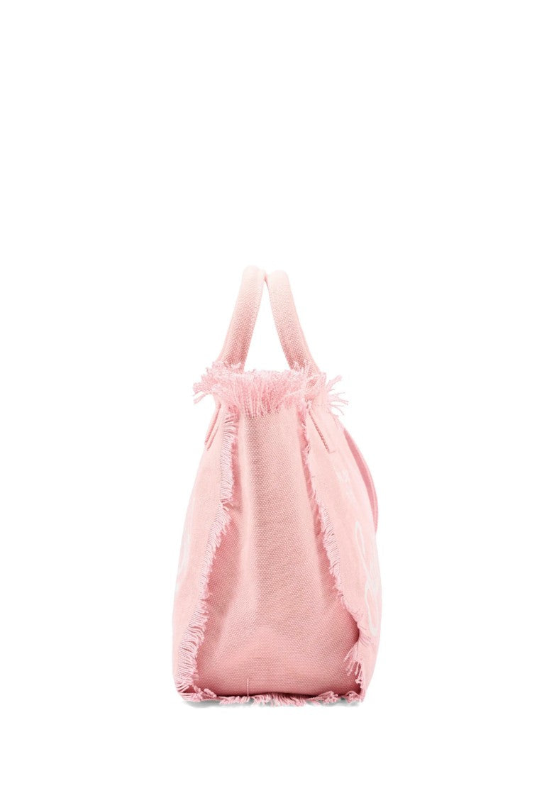 Mc2 Saint Barth Pink Colette Cotton Handbag