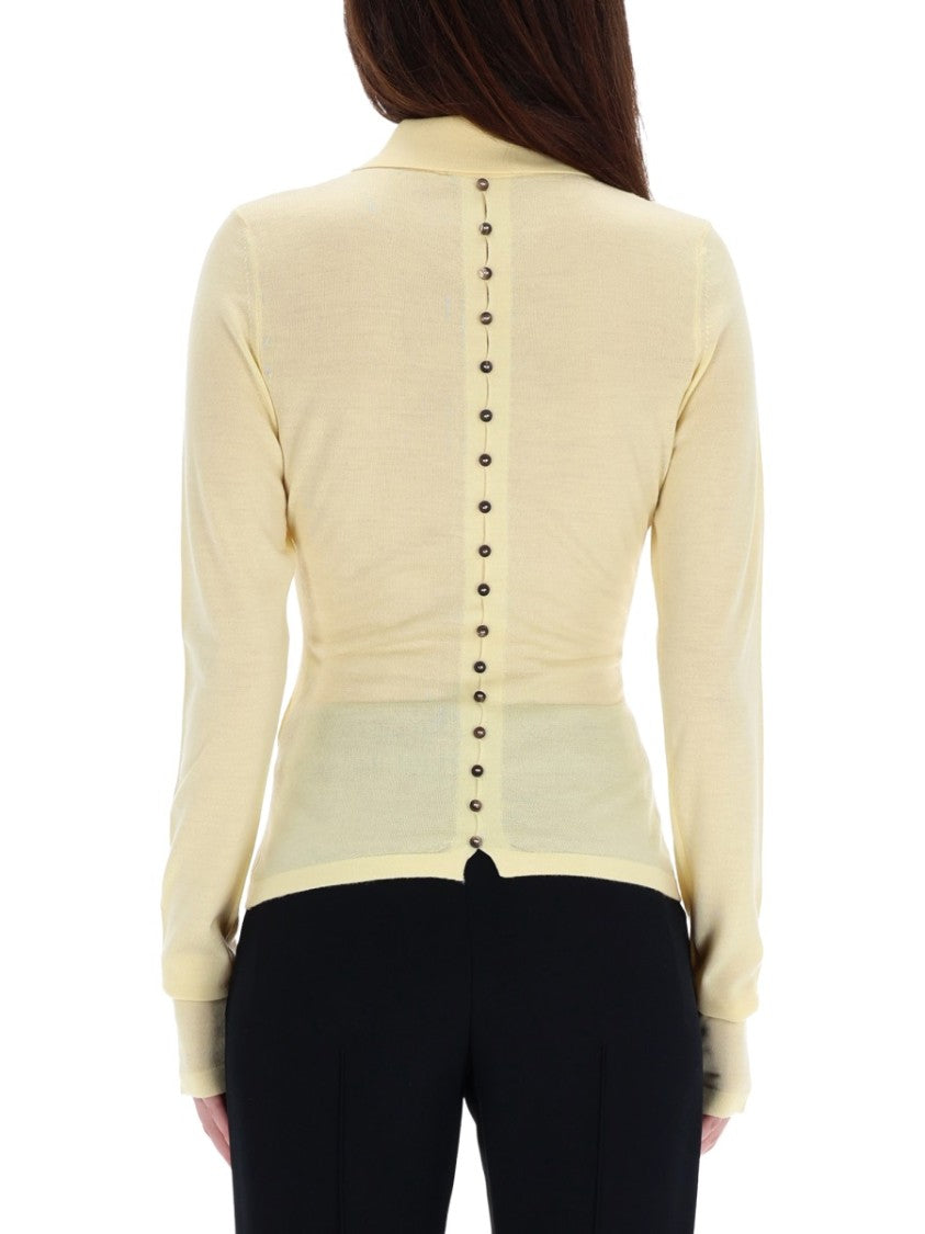Jacquemus Yellow Slim Fit Polo Shirt
