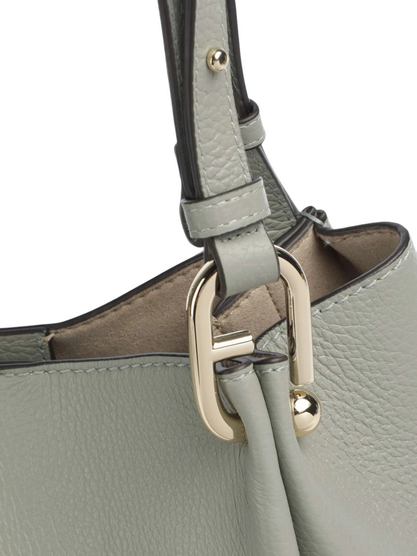 Furla Nuvola M Medium Buckle Leather Tote Bag