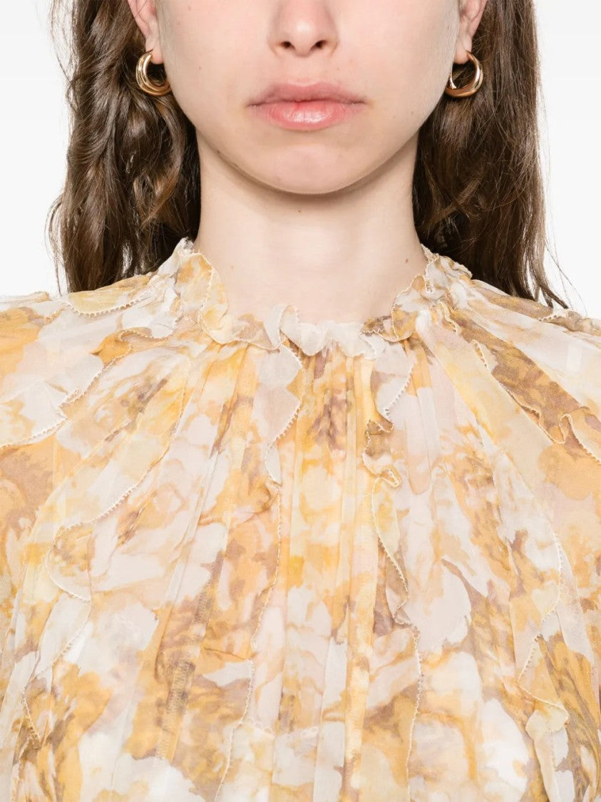 Zimmermann Frill-Detail Billow Blouse