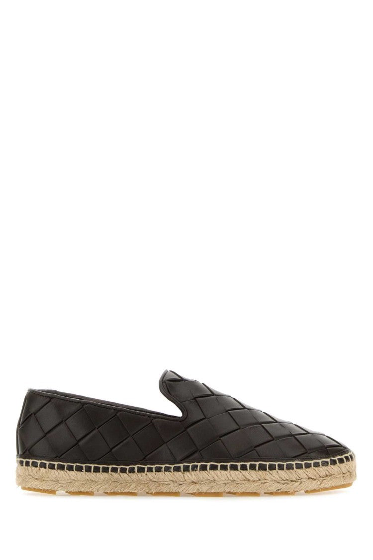 Bottega Veneta Dark Brown Leather Jack Espadrillas