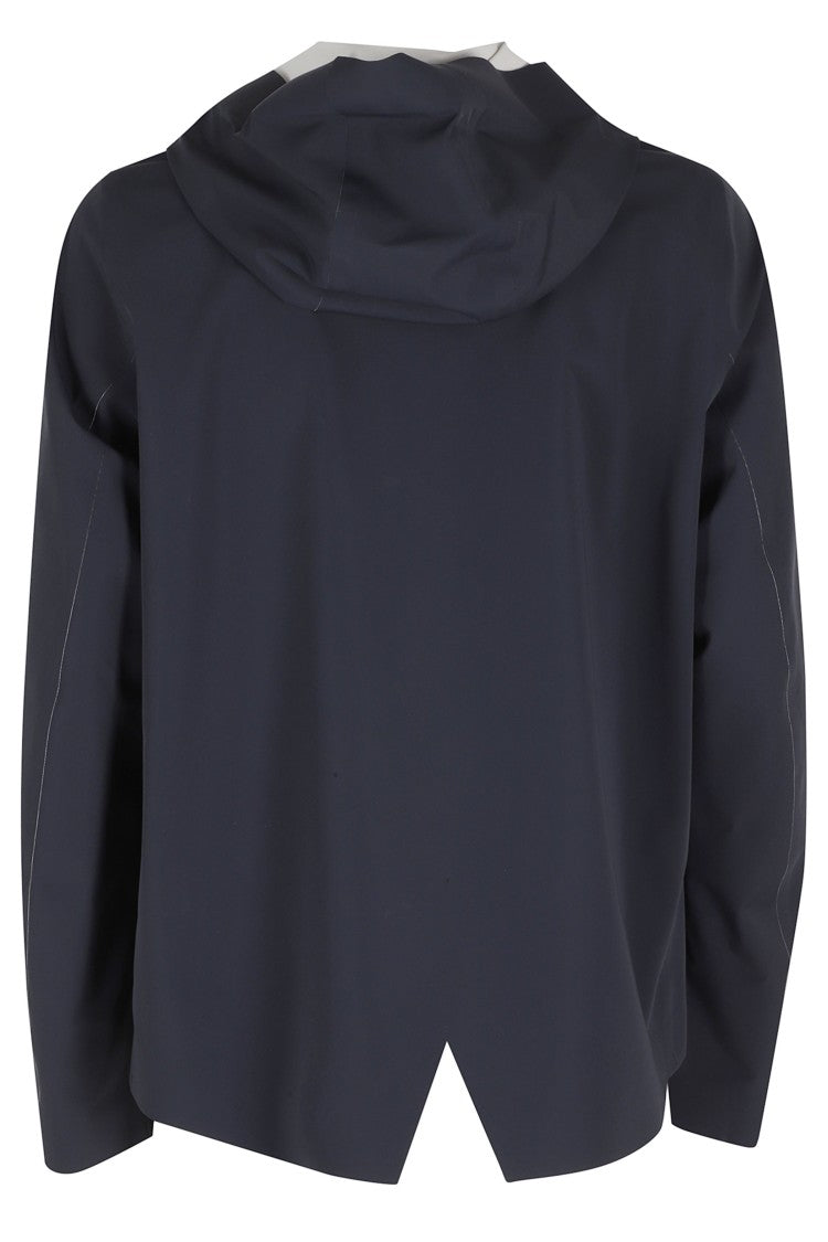 Rrd Blue Montecristo Hooded Laser Cut Polyamide-Blend Jacket