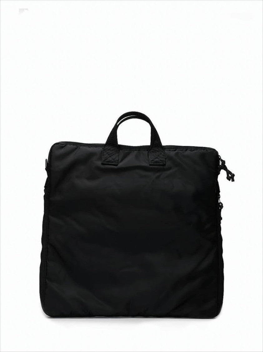 Porter Rectangular Nylon Crossbody Bag With Zip Pockets