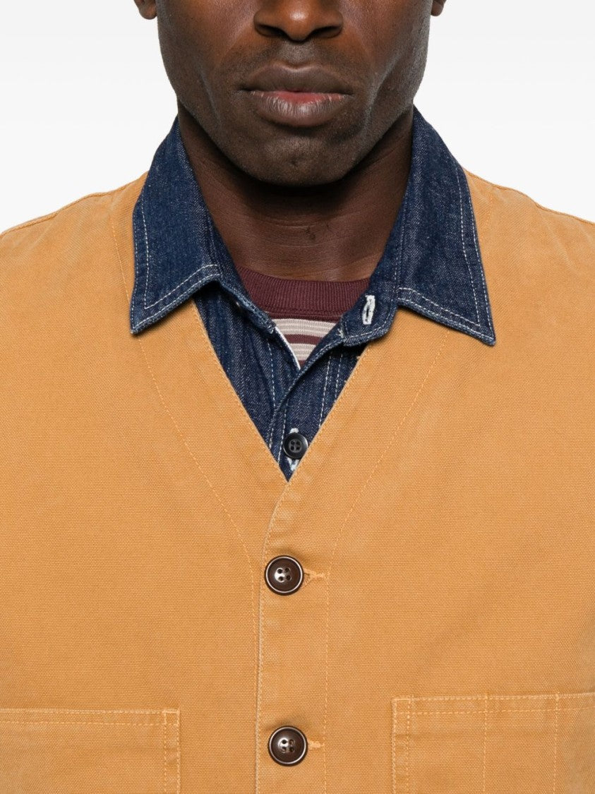 Chesapeake's Sleeveless Brown Vest With V-Neck