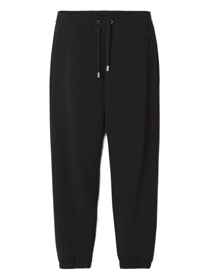 Lanvin Black Minimalist Straight Leg Cotton Trousers