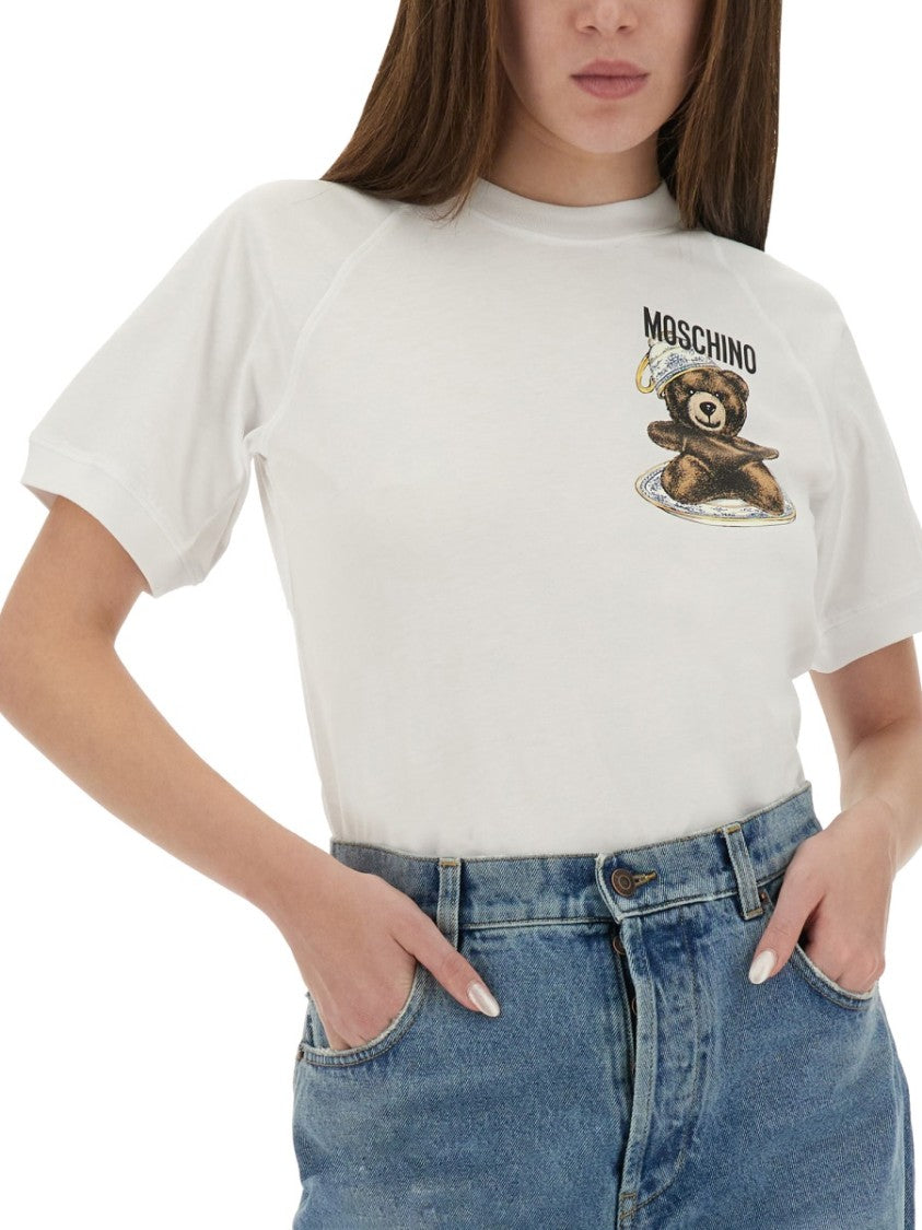 Moschino Playful Teddy Bear Print T-Shirt