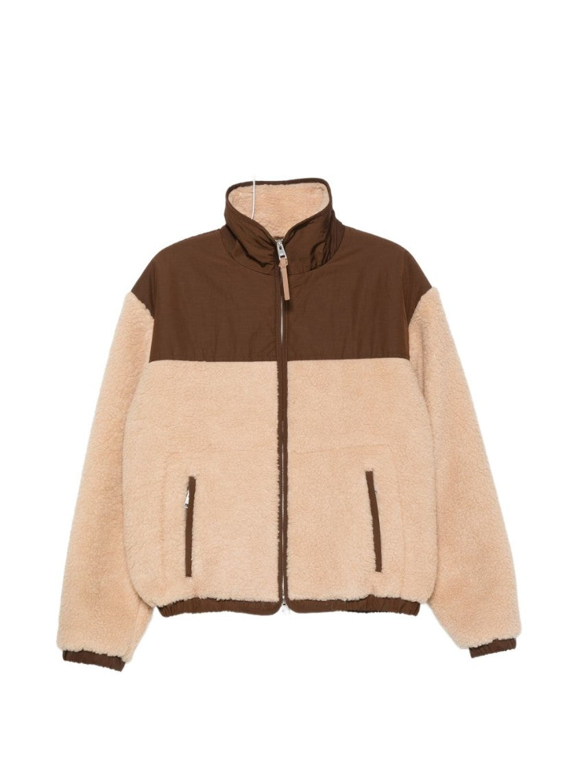 Ami Paris Plush Colorblock Jacket