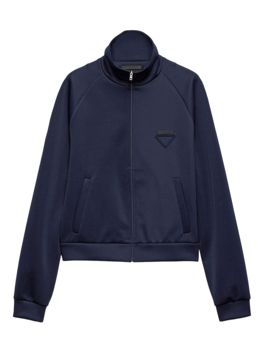 Prada Zip-Up Jacket With Stand Collar