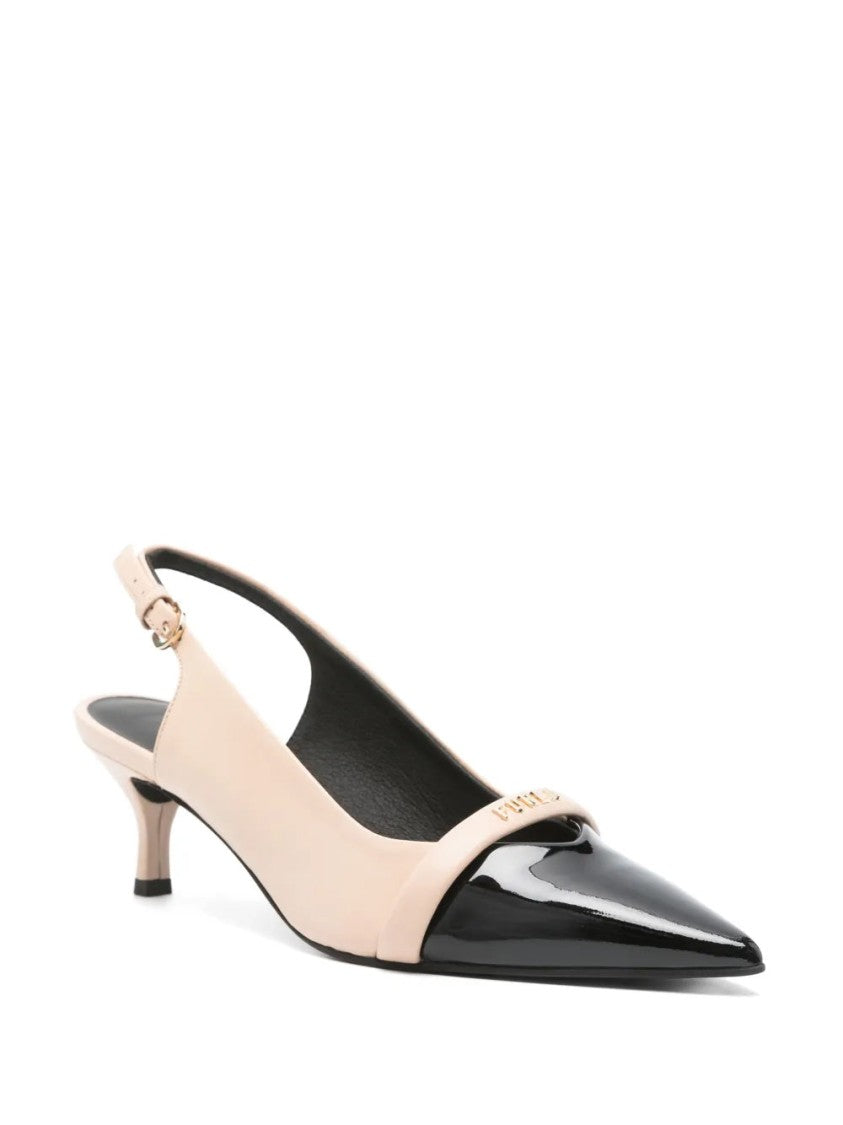 Furla Two-Tone Slingback Pumps With Design