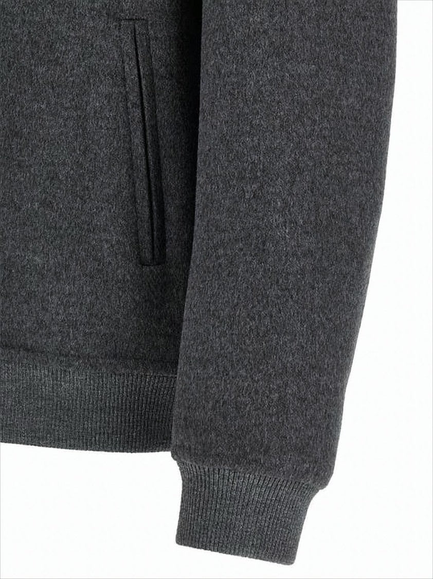 Fendi Dark Grey Fleece Wool Jacket
