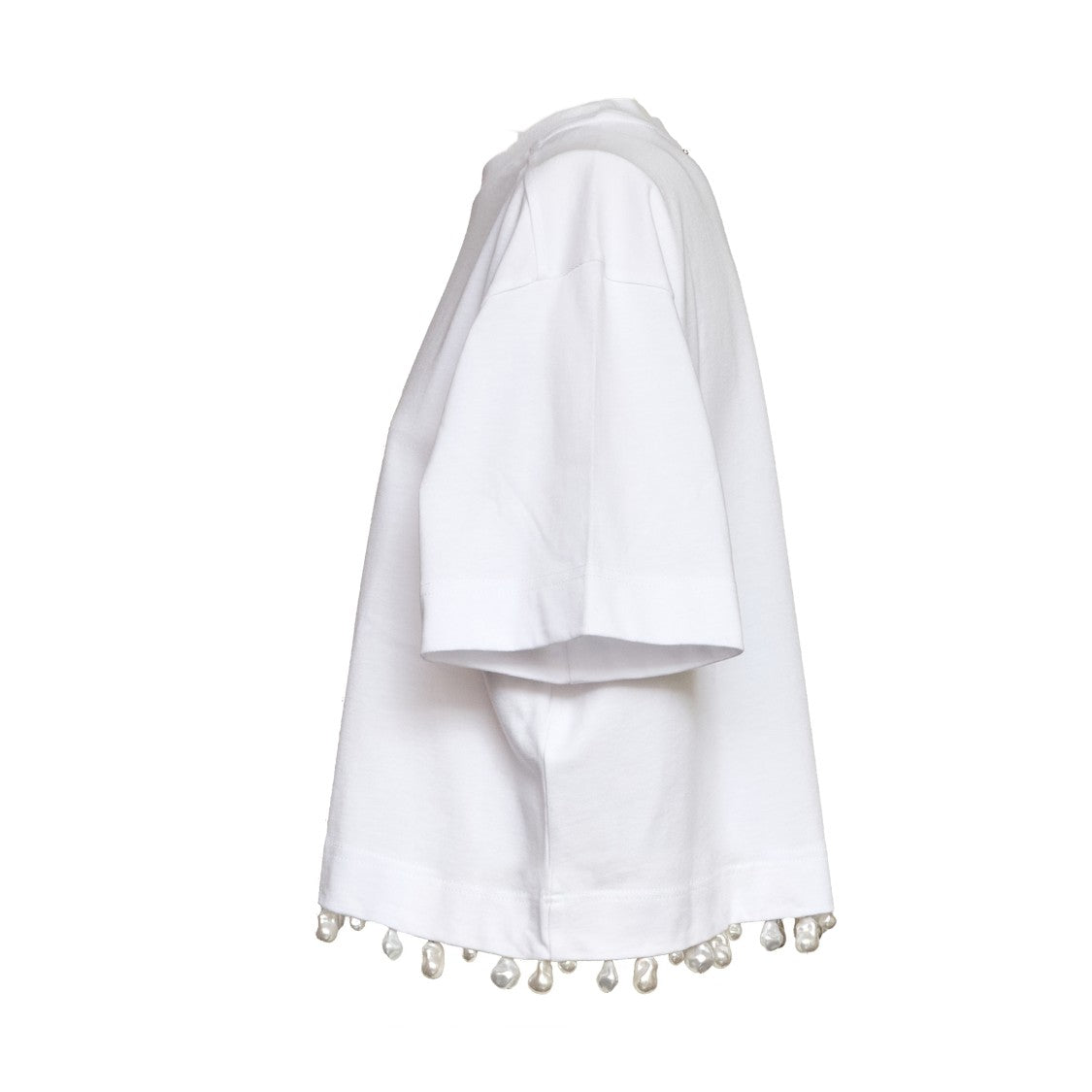 Sportmax Palmas Baroque Pearl Embroidered T-Shirt