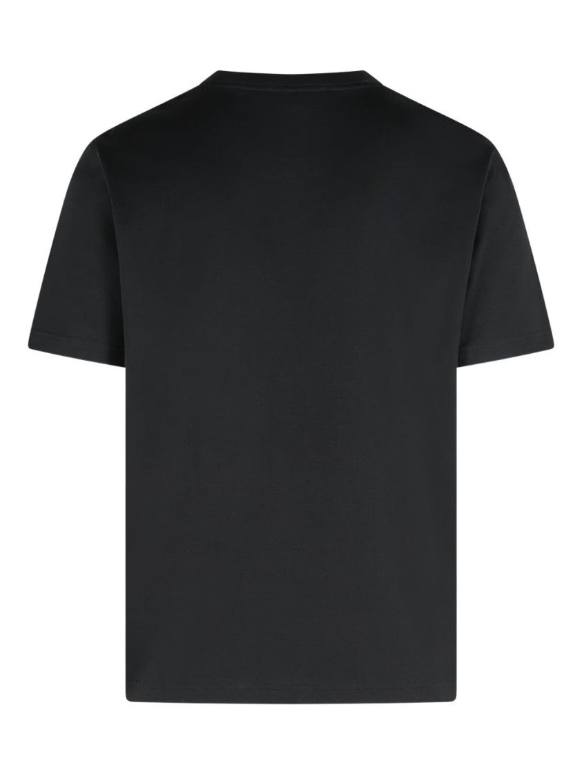 Lanvin Black Bold Logo Print Cotton T-Shirt