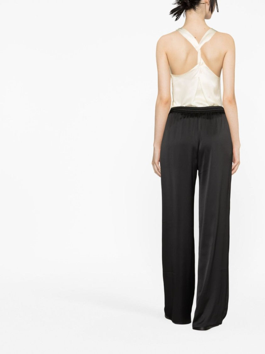 Herno High-Density Twisted Polyester Crepe Trousers