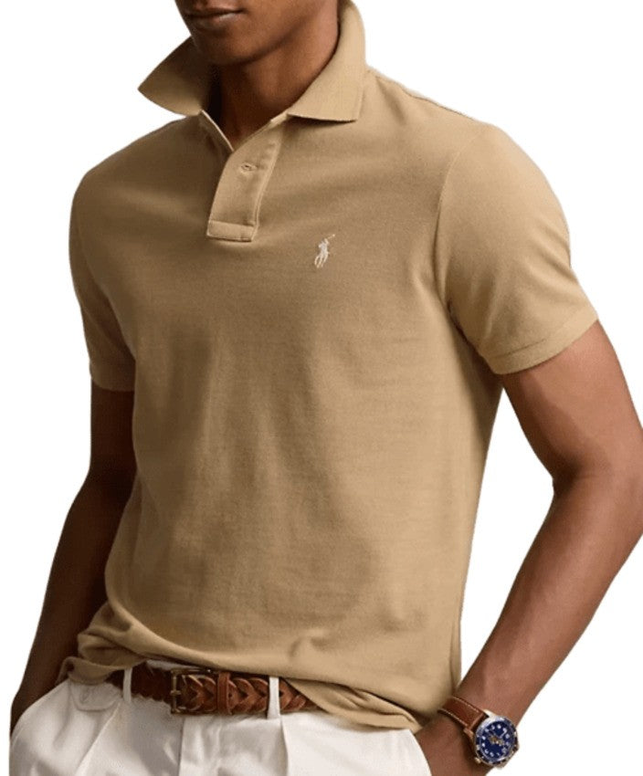 Polo Ralph Lauren Cafe Tan Slim-Fit Polo T-Shirt