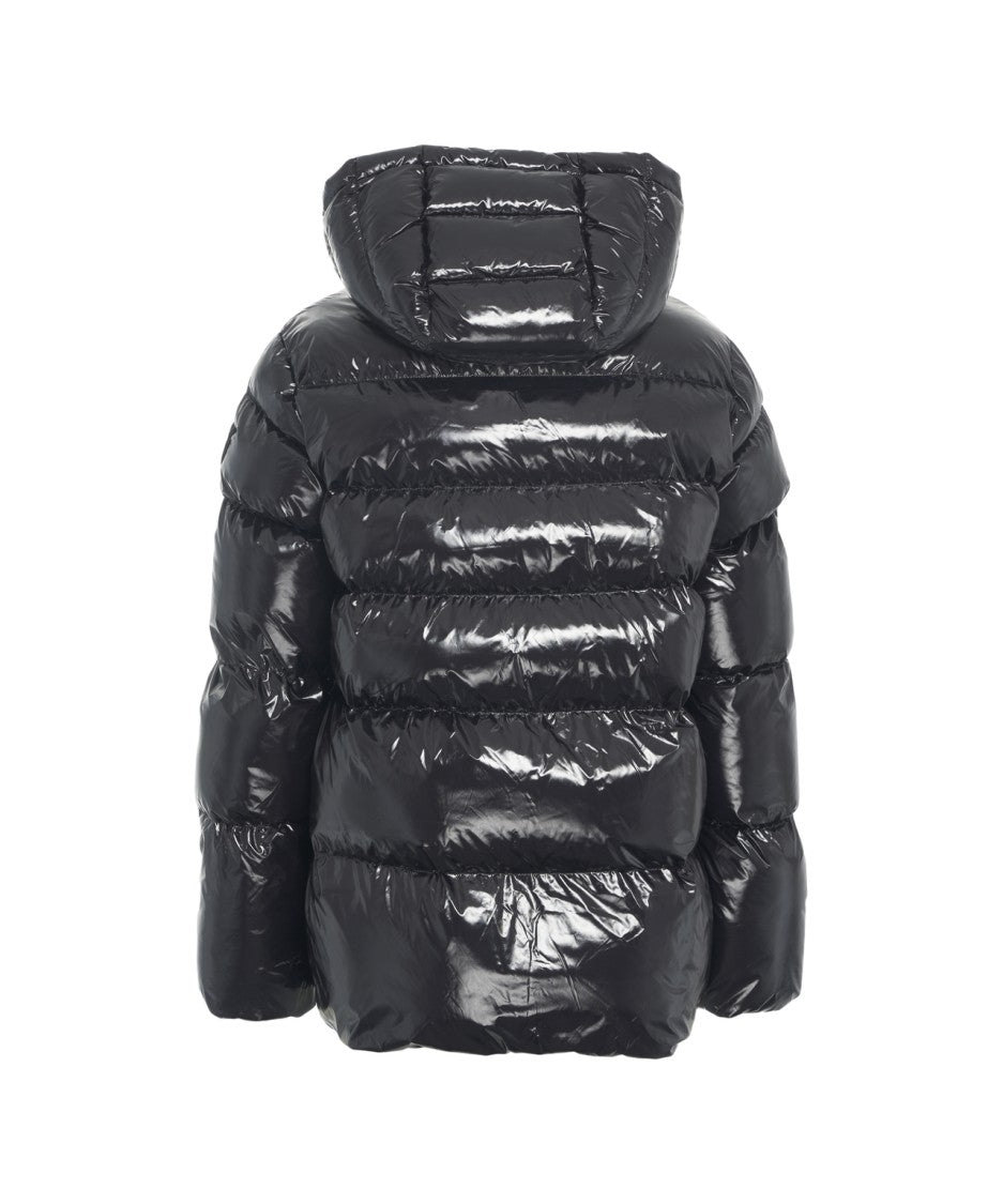 Pinko Quilted Puffer Jacket With Drawstring Hood
