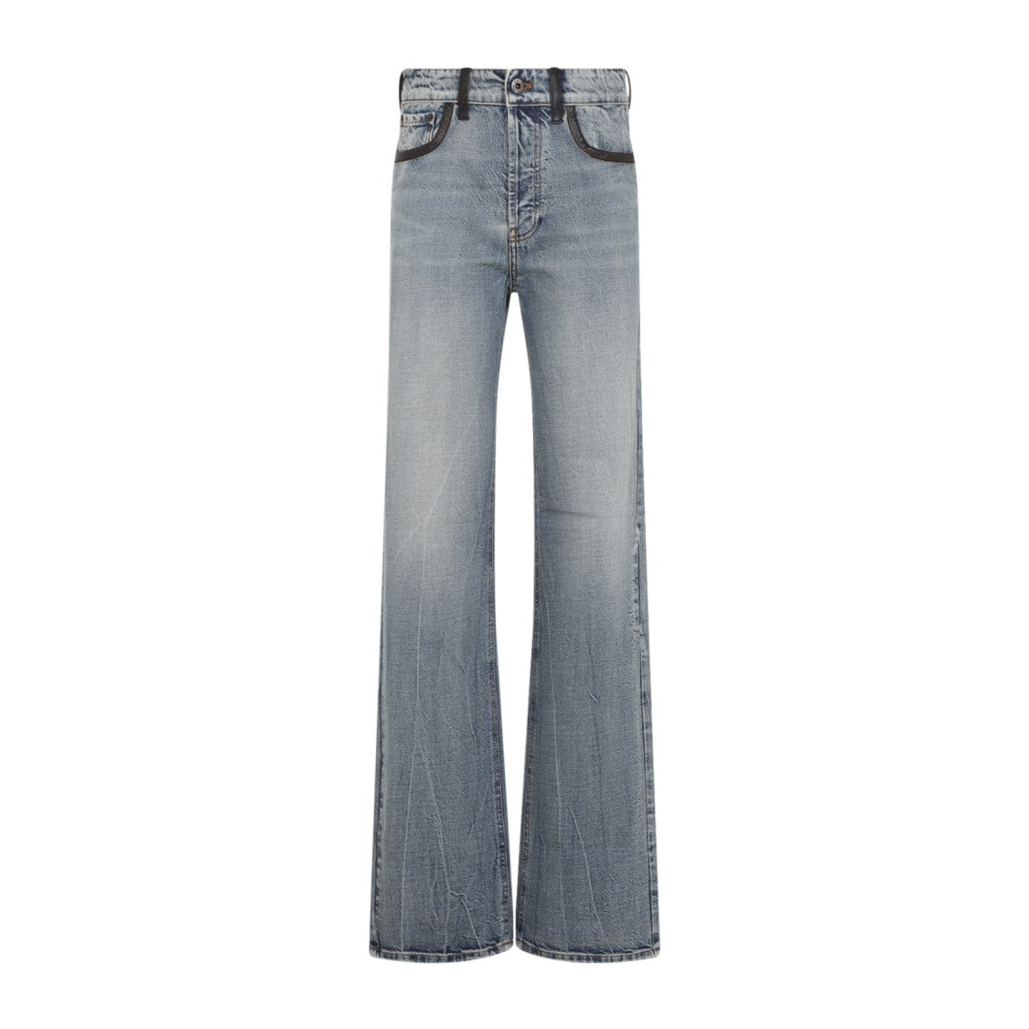 Miu Miu Light Blue Cotton Jeans
