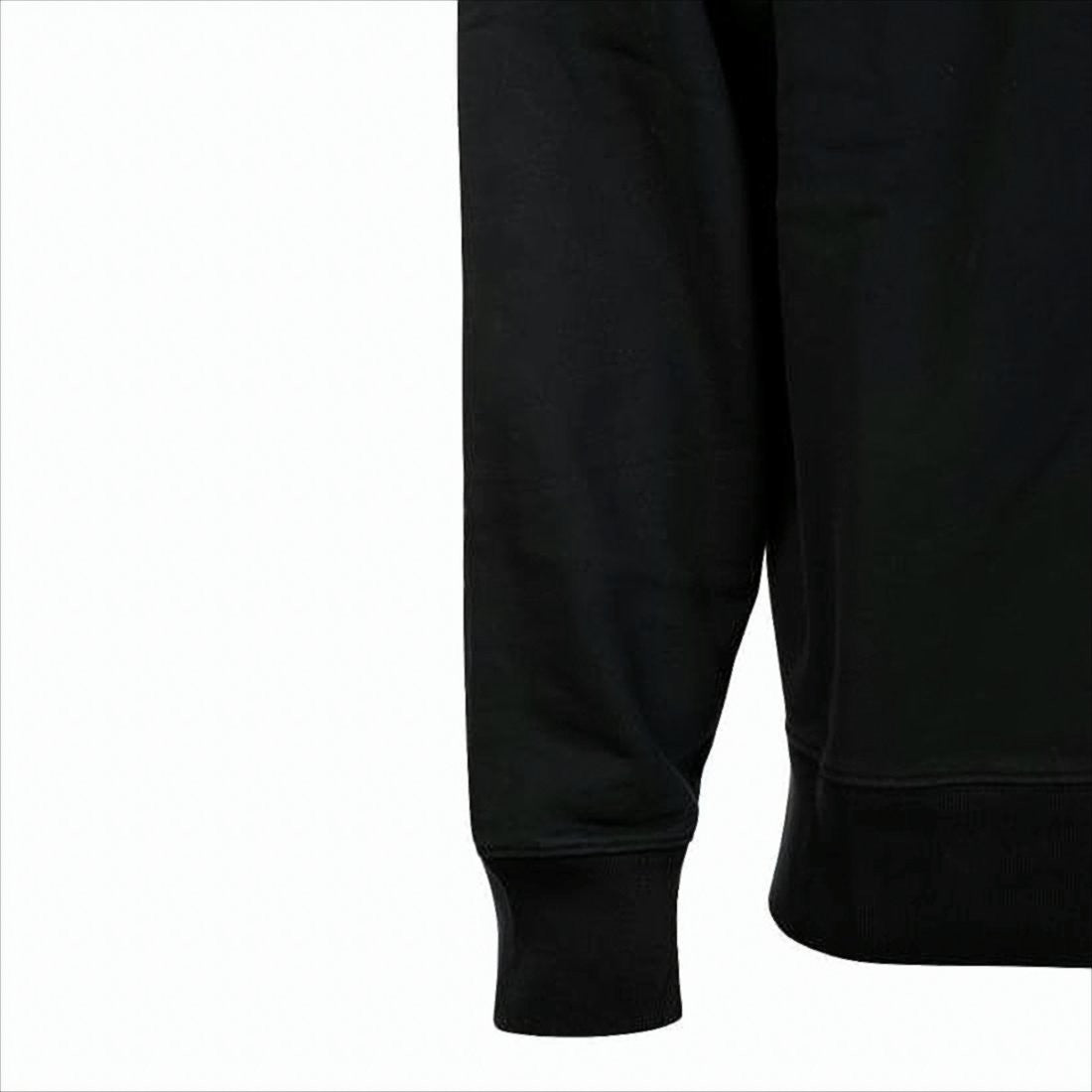 Maison Kitsuné Minimalist Black Hoodie With Embroidered Fox Head