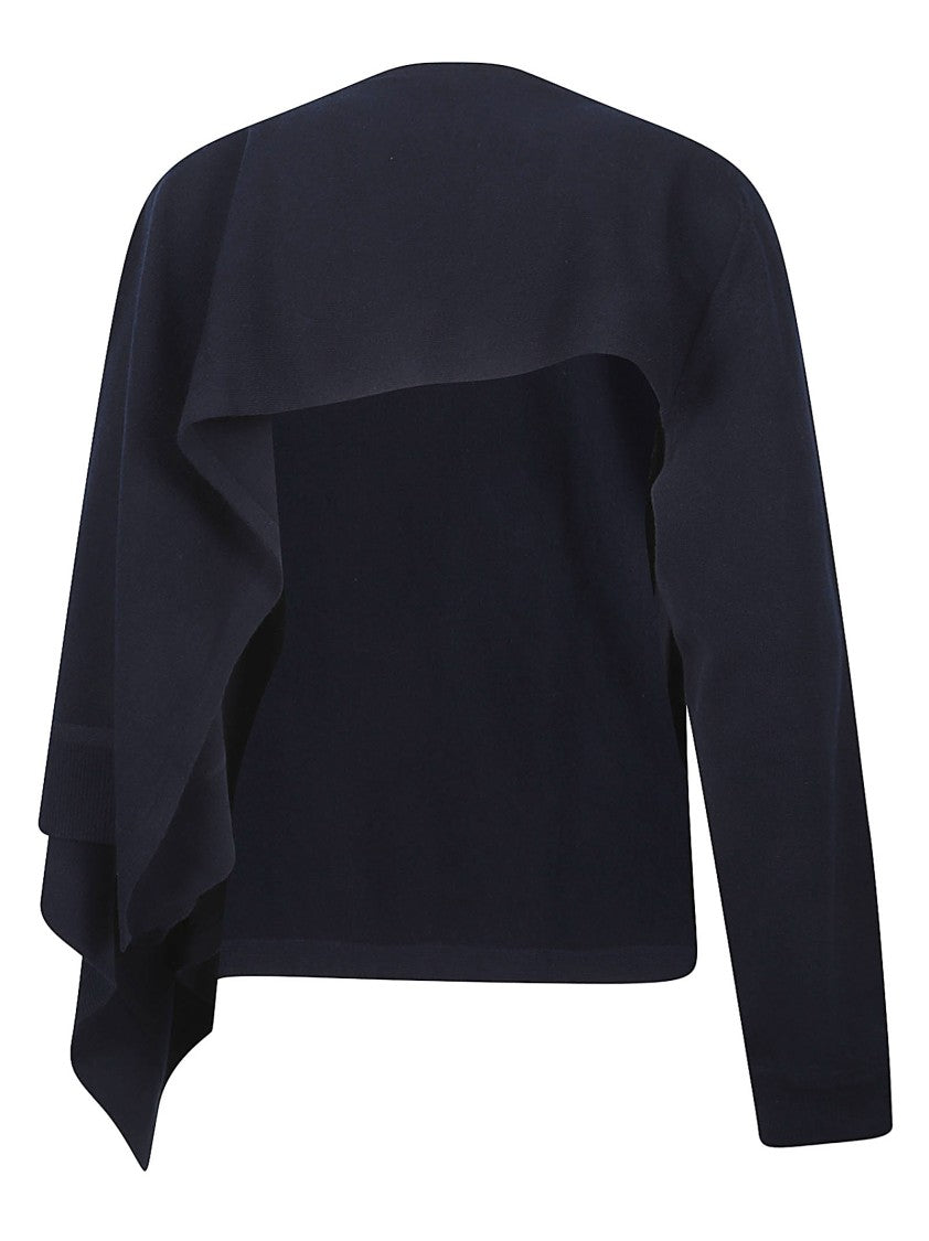 Jil Sander Asymmetrical Cape-Style Top