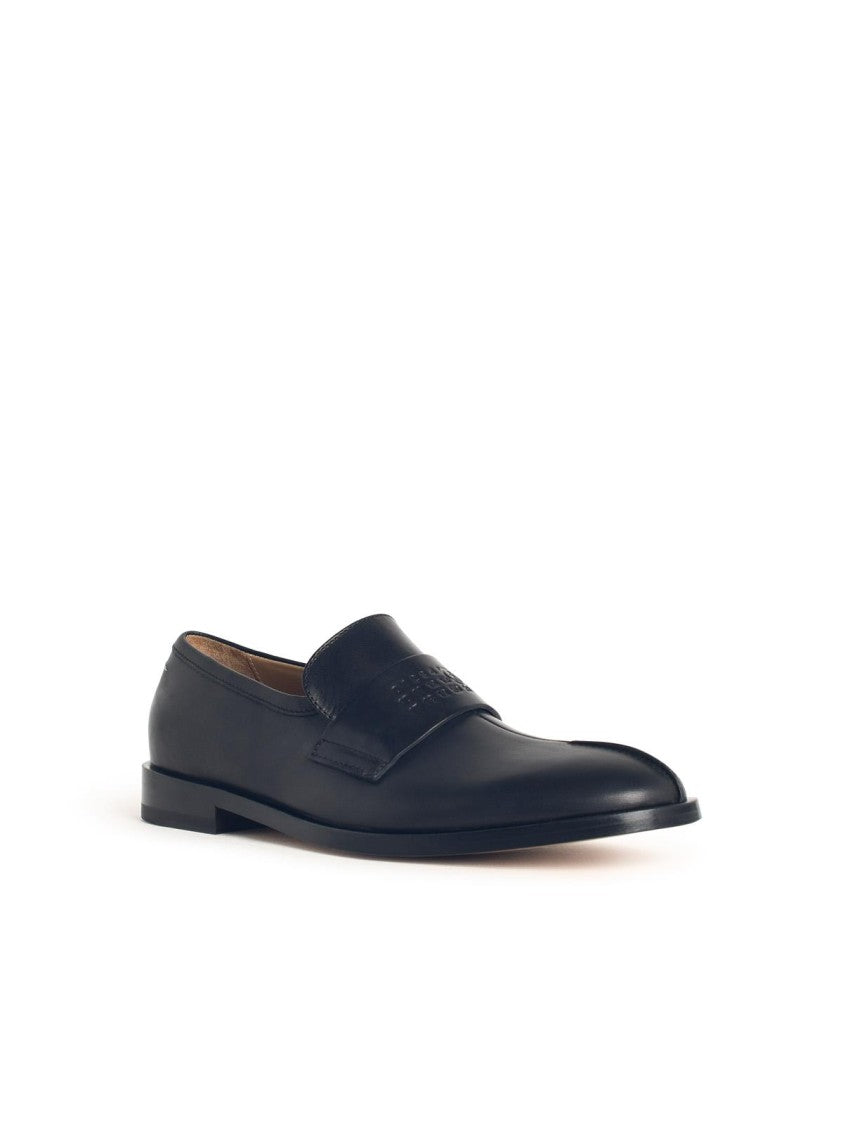 Mm6 By Maison Margiela Black Calfskin Leather Loafers