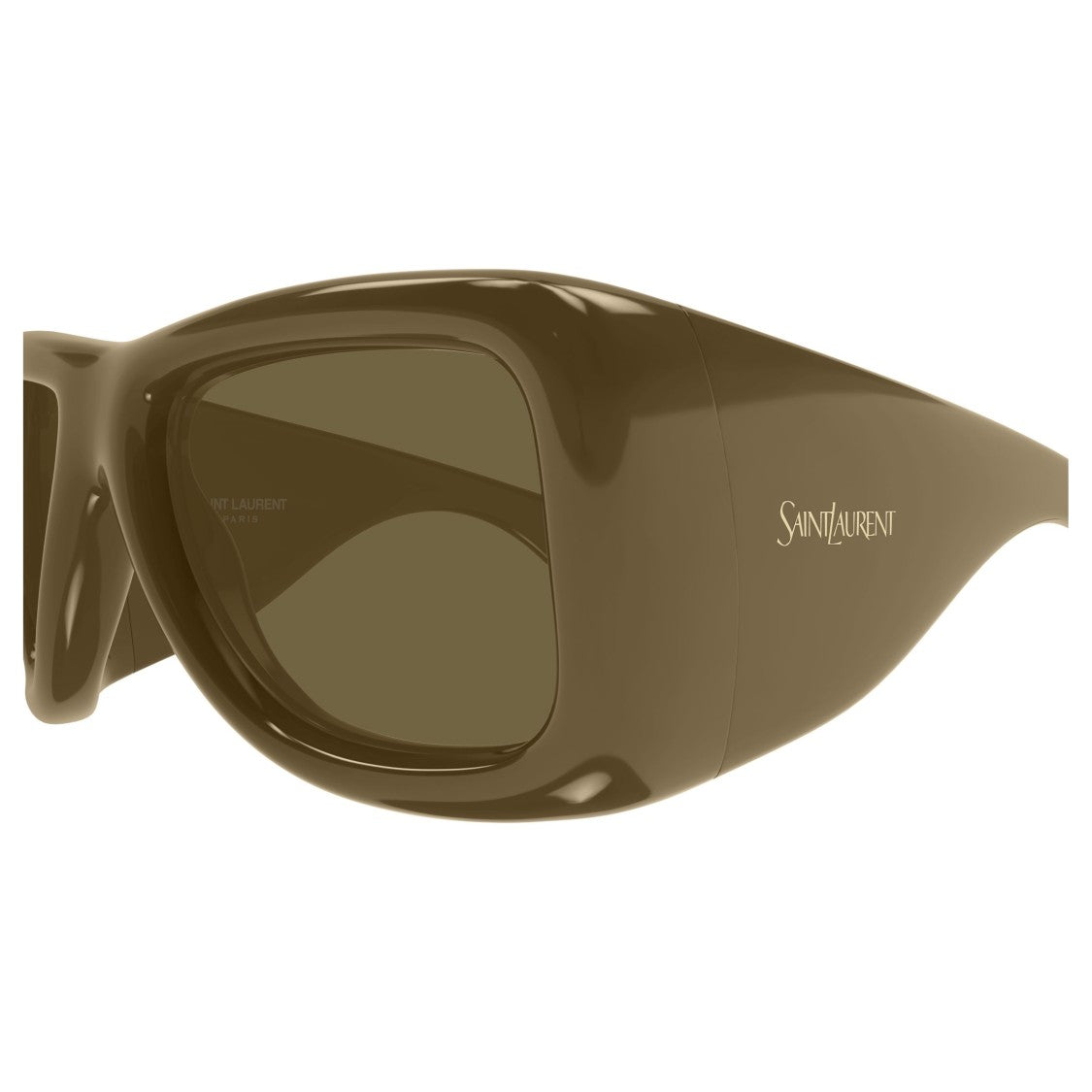 Saint Laurent Olive Sl 902 Howl Rectangular Sunglasses
