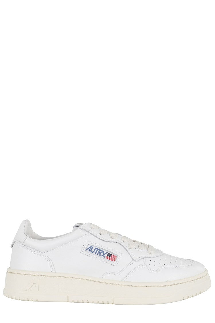 Autry White Medalist Low Leather Sneakers