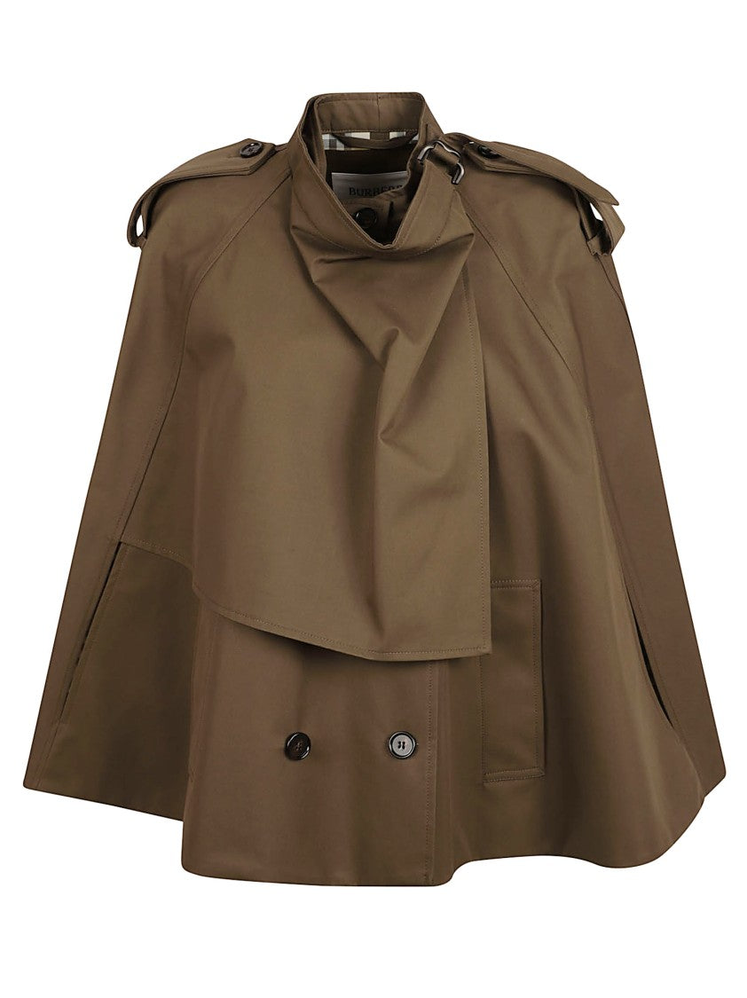 Burberry Double-Breasted Jacket With Cut-Out Design