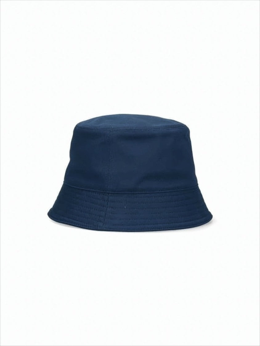 Marni Deep Navy Blue Bucket Hat With Embroidered Detailing