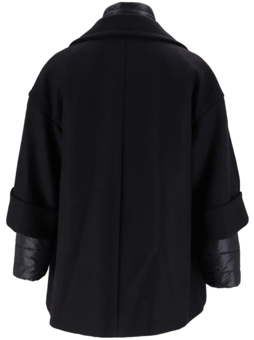 Fay Short Structured Wool Jacket With Unique Fastening
