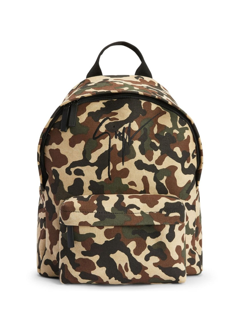 Giuseppe Zanotti Bud Camouflage Logo Backpack