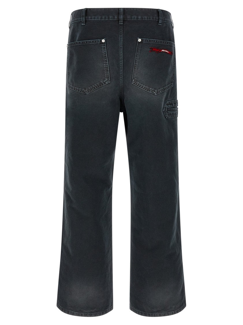 Marni Cotton Denim Cargo Pants
