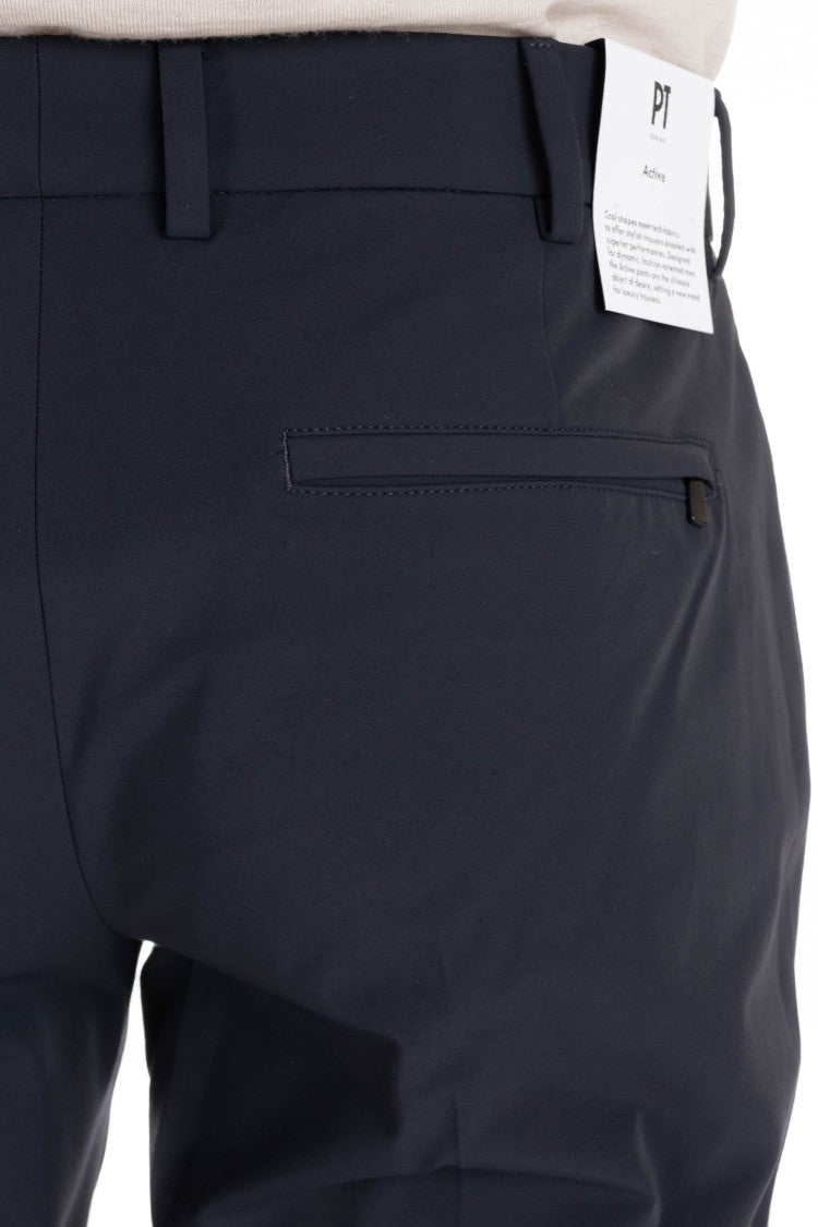 Pt Torino Active Cotton Epsilon Fit Gabardine Trousers